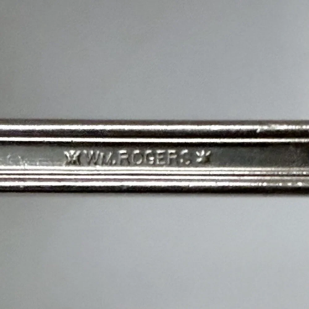 Antique 1908 Wm Rogers Garrick Silverplate Soup Ladle 11” Long Handle Serving